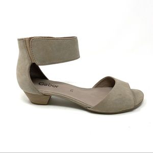 Gabor 85.850.12 ankle strap sandals Nubuck